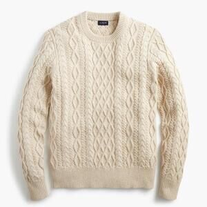 J. Crew Cream Cable Knit Sweater